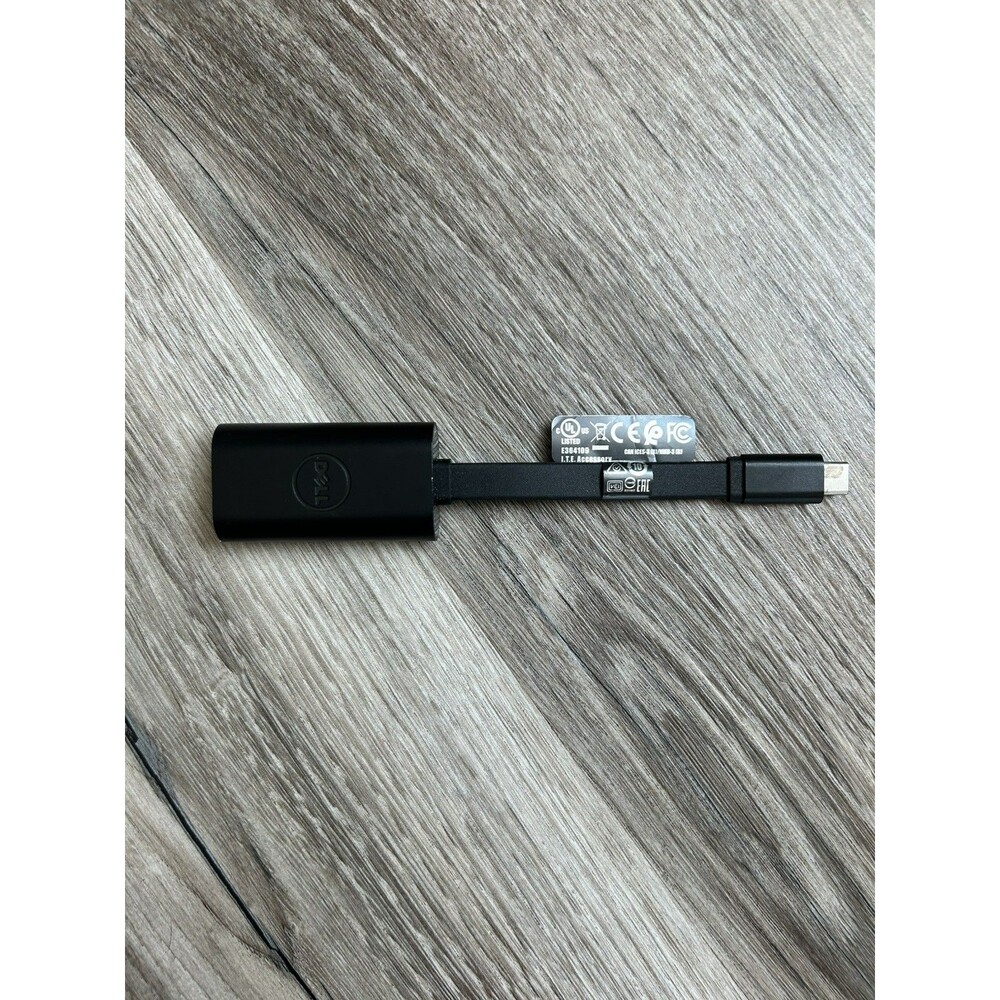 Dell Adaptor USB-C To Ethernet RJ-45 Black EXC PXE Boot DBQBCBC064 D59GG Gigabit